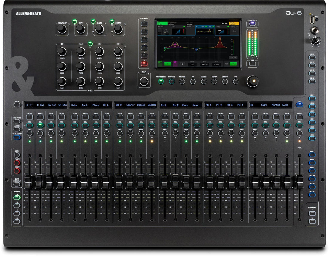 Allen & Heath QU-6 38 Channel / 24 Fader Digital Audio Mixer