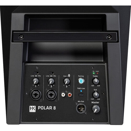HK Audio POLAR 8 Two-Way 8" 2000W Powered Column Array System w/Bluetooth
