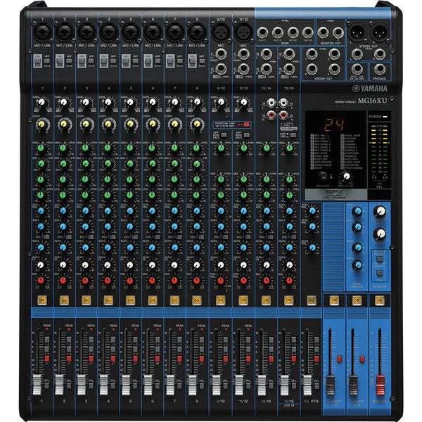 Yamaha MG16XU 16-channel Mixer With Built-In FX And 2-In/2-Out USB Interface - Excellent Condition