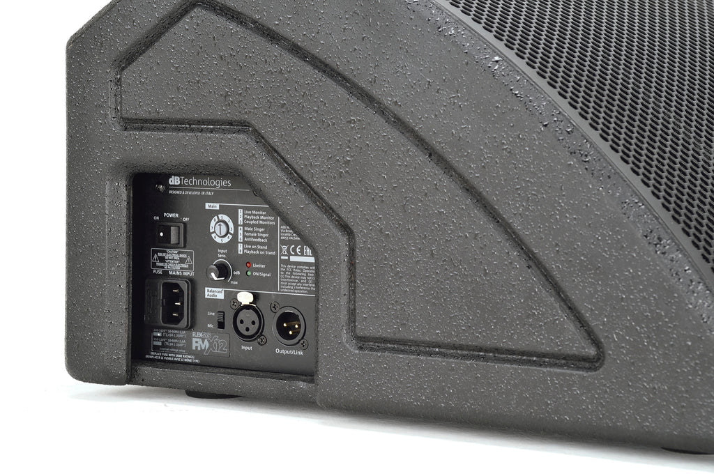 Db Technologies FMX12 Flexsys FMX Series 2-Way 1200W Powered Coaxial Stage Monitor Speaker - 12"