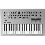 Der Korg minilogue ist ein 4-stimmiger polyphoner analoger Synthesizer, der satten Analogsound, einen integrierten 16-Schritt-Sequenzer und ein schlankes, robustes Design aus Aluminium und Holz bietet – perfekt für Studio oder Bühne.