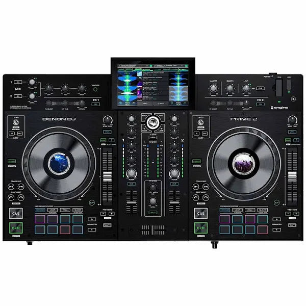 Contrôleur DJ professionnel Denon DJ Prime 2 à 2 platines – État comme neuf