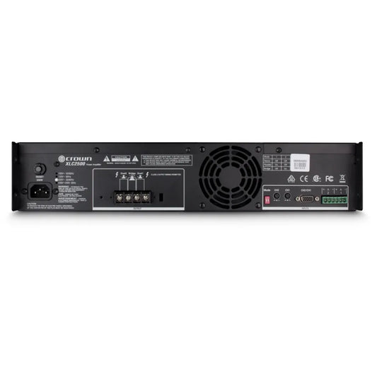 Crown XLC2500 Professional 2-Channel Power Amplifier – 500W @ 4Ω per