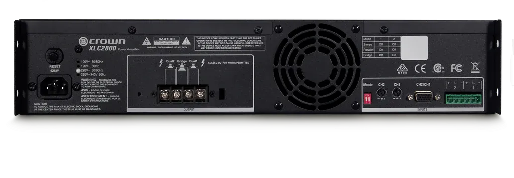 Crown XLC2800 2-Channel 800W @ 4Ω Power Amplifier