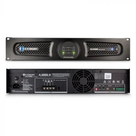 Crown XLC2500 Professional 2-Channel Power Amplifier – 500W @ 4Ω per