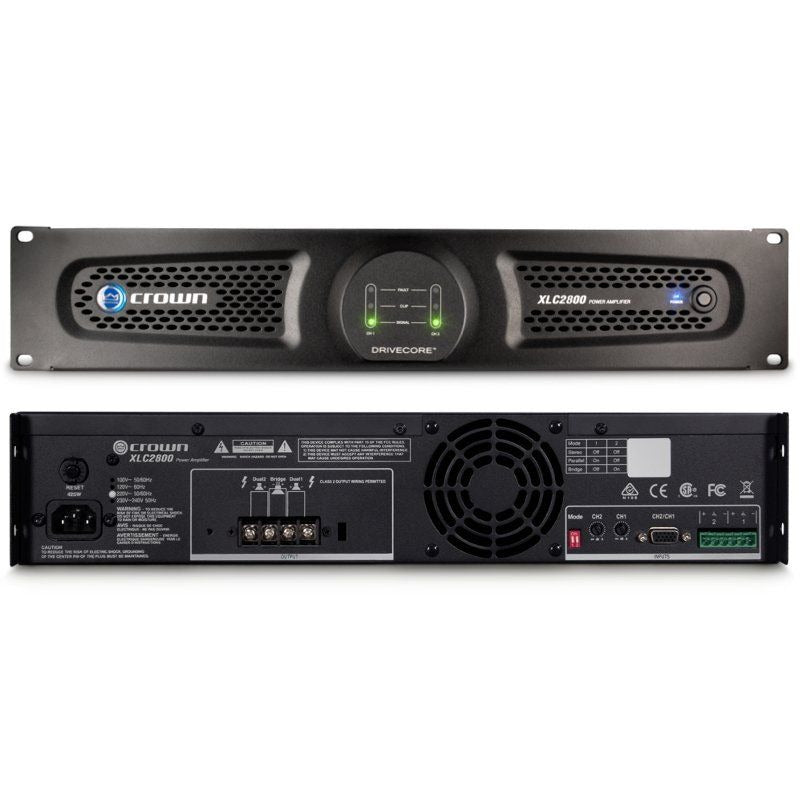 Crown XLC2800 2-Channel 800W @ 4Ω Power Amplifier